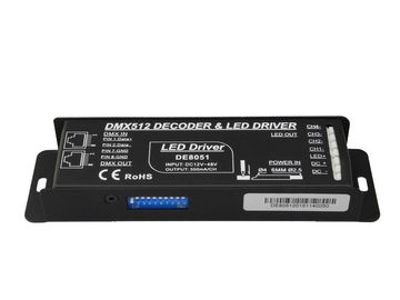 Dipswitch Addressing DMX Decoder LED Driver , RGBW Constant Current 4 Channel Controller