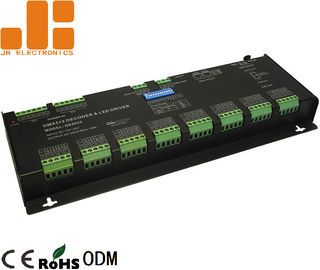 32 Channels Black LED DMX512 Decoder For RGBW Lighting Constant Voltage PWM Signal